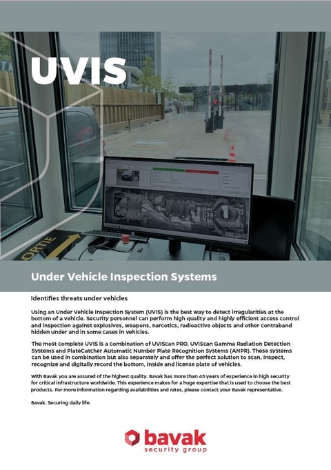 Under Vehicle Inspection System (UVIS) - folder beschikbaar