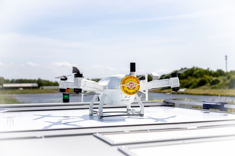 De Autonoom Vliegende Beveiligingscamera van Bavak