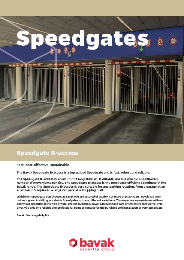 Bi-folding speedgate leaflets